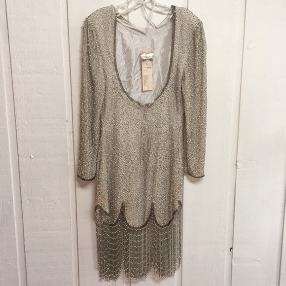 Formal Beaded Dress. Handmade in India! - Picture 2 of 8